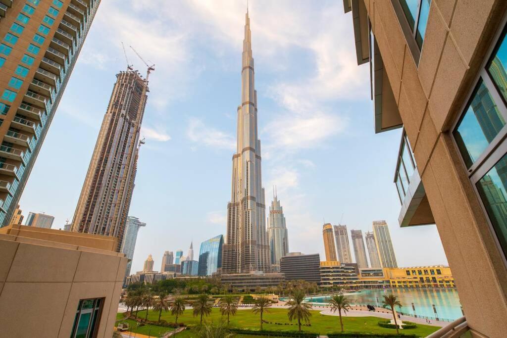 First Class 2Br With Full Burj Khalifa And Fountain View Dubai Buitenkant foto