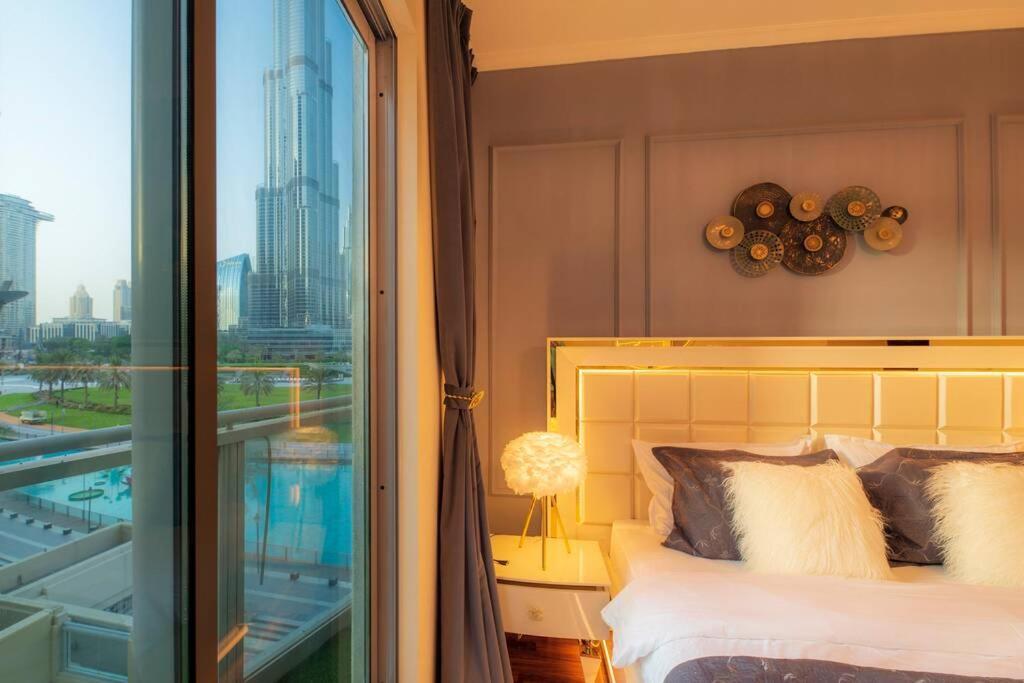 First Class 2Br With Full Burj Khalifa And Fountain View Dubai Buitenkant foto